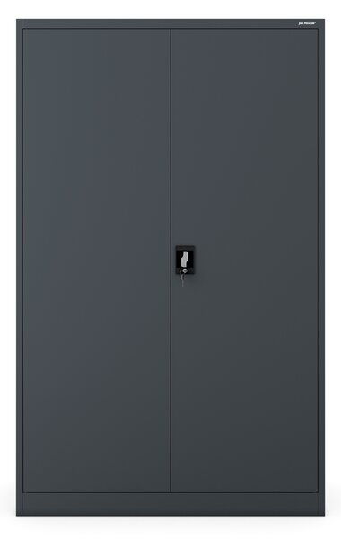 Szafa biurowa metalowa szeroka i głęboka antracytowa, 1150x1850x600 mm: JAN II D600