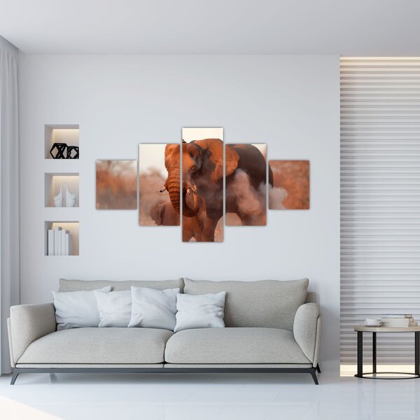 Obraz - Wielki słoń afrykański (125x70 cm)