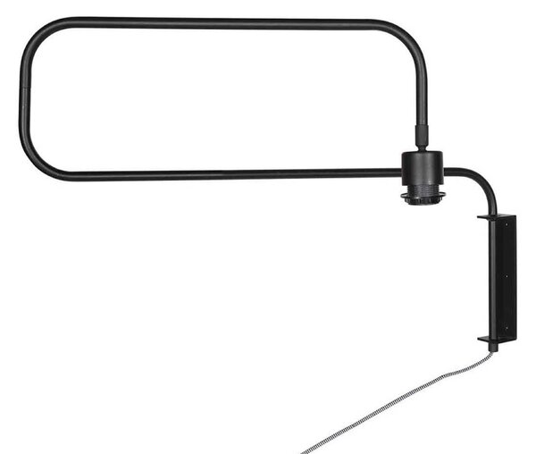 Steinhauer Kinkiet Bloeba, czarny, salon / jadalnia, metal