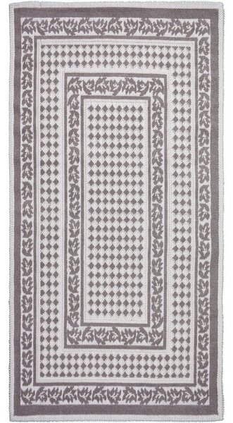 Szarobeżowy bawełniany dywan Vitaus Olvia, 80x150 cm