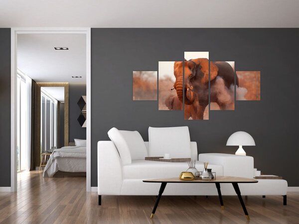 Obraz - Wielki słoń afrykański (125x70 cm)