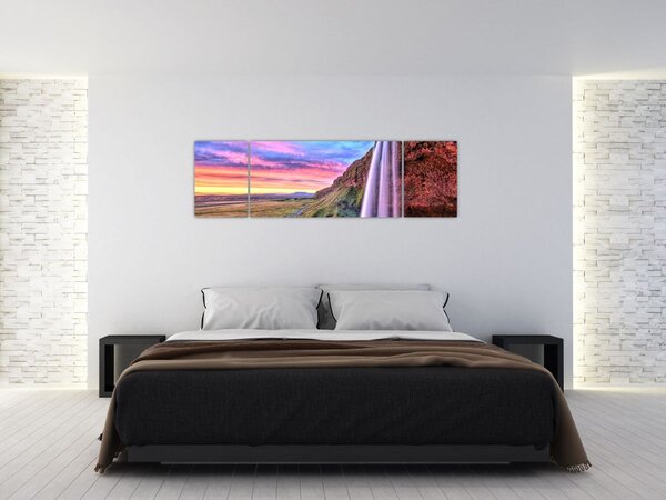 Obraz - Wodospad Seljalandsfoss (170x50 cm)