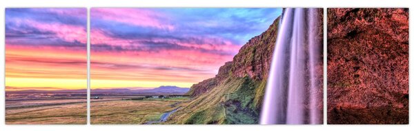 Obraz - Wodospad Seljalandsfoss (170x50 cm)