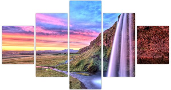 Obraz - Wodospad Seljalandsfoss (125x70 cm)