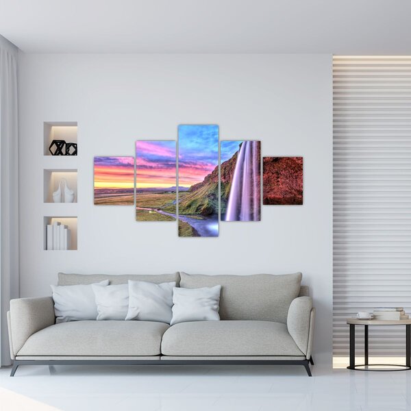 Obraz - Wodospad Seljalandsfoss (125x70 cm)