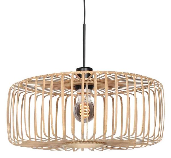 Steinhauer Lampa wisząca Sparkled Light, możliwość ściemniania, czarny, salon / jadalnia, bambus