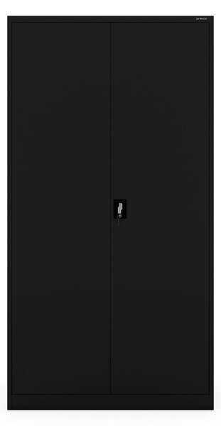 Szafa biurowa metalowa szeroka i wysoka czarna, 1150x2200x400 mm: JAN II H2200