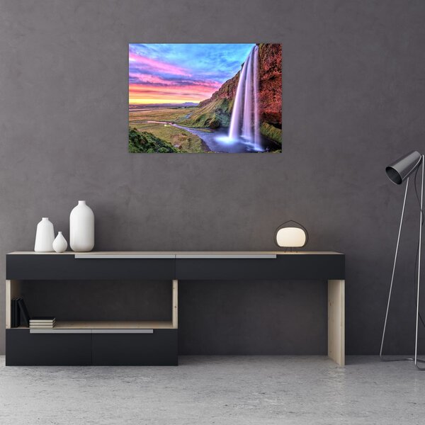 Obraz - Wodospad Seljalandsfoss (70x50 cm)