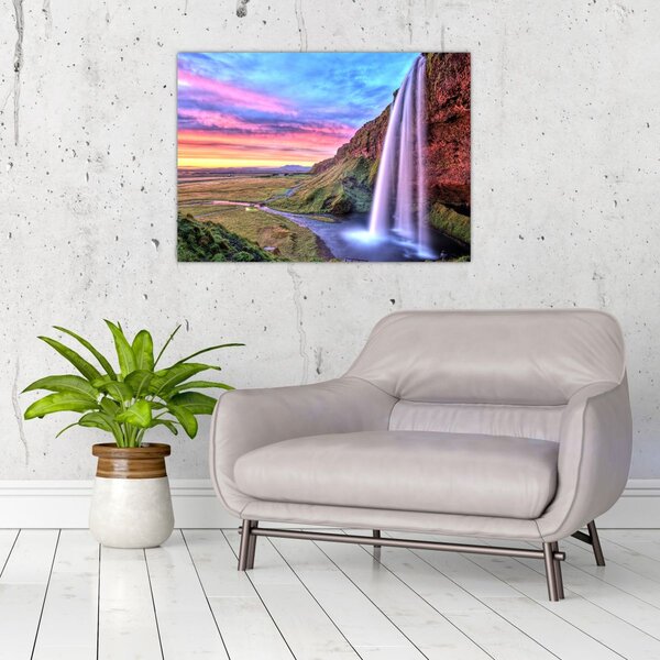Obraz - Wodospad Seljalandsfoss (70x50 cm)