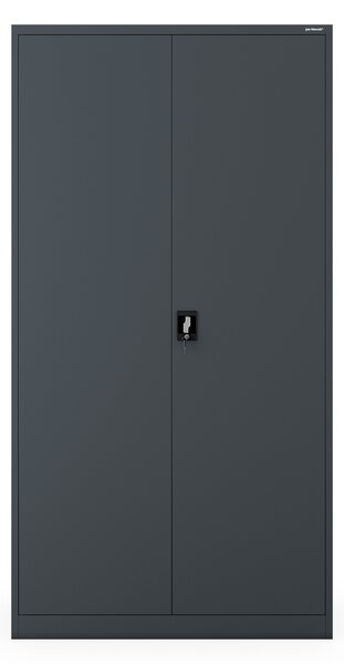Szafa biurowa metalowa szeroka i wysoka antracytowa, 1150x2200x400 mm: JAN II H2200