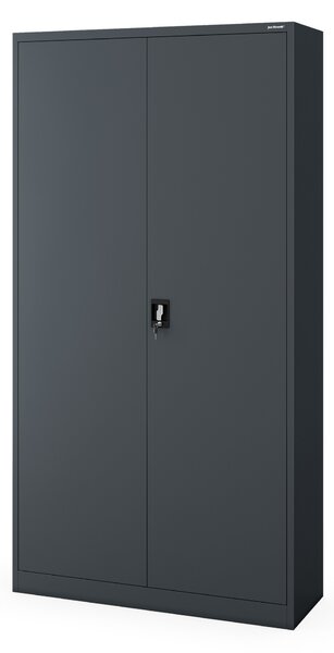 Szafa biurowa metalowa szeroka i wysoka antracytowa, 1150x2200x400 mm: JAN II H2200