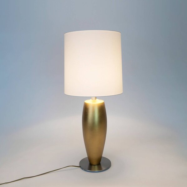 Holländer Lampa stołowa OMEGA SOTTILE, mosiężny / złoty, salon / jadalnia, ceramika