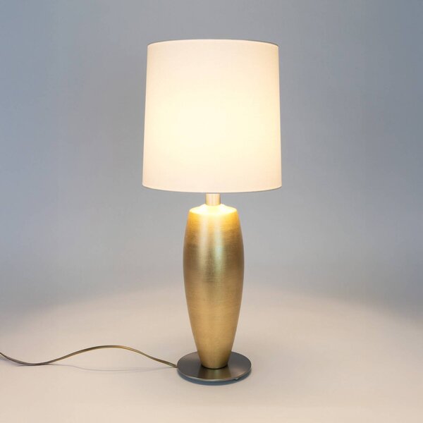 Holländer Lampa stołowa OMEGA SOTTILE, mosiężny / złoty, salon / jadalnia, ceramika