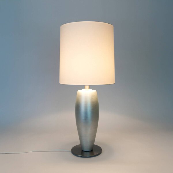 Holländer Lampa stołowa OMEGA SOTTILE, chromowy / srebrny, salon / jadalnia, ceramika