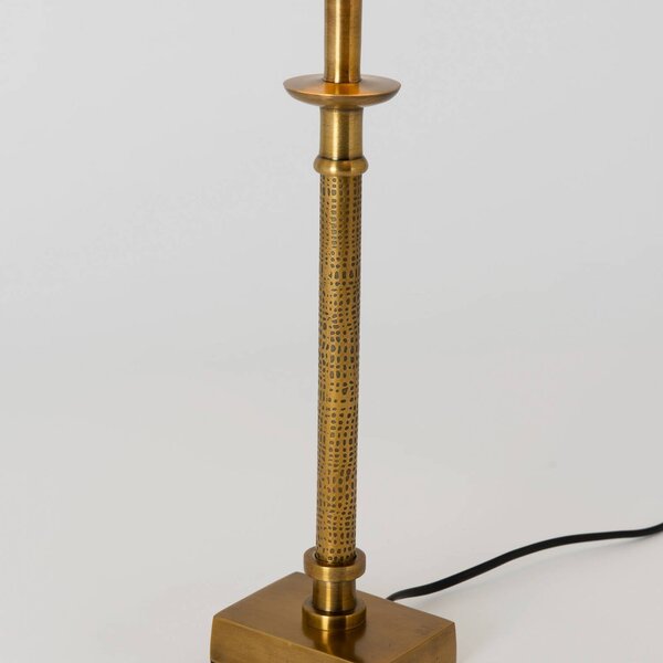 Holländer Lampa stołowa PALMARIA, mosiężny / złoty, salon / jadalnia, aluminium