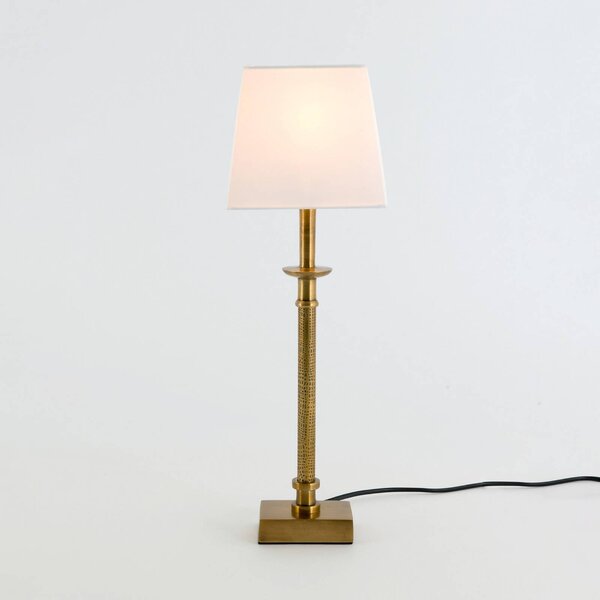 Holländer Lampa stołowa PALMARIA, mosiężny / złoty, salon / jadalnia, aluminium
