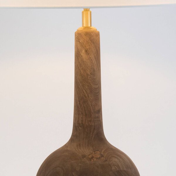 Holländer Lampa stołowa VEZZANA, ciemne drewno, salon / jadalnia, drewno