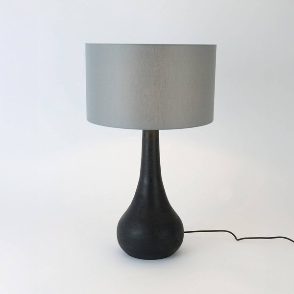 Holländer Lampa stołowa RODOLFO, czarny, salon / jadalnia, drewno