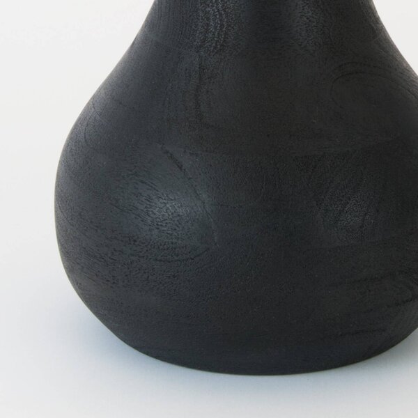 Holländer Lampa stołowa RODOLFO, czarny, salon / jadalnia, drewno