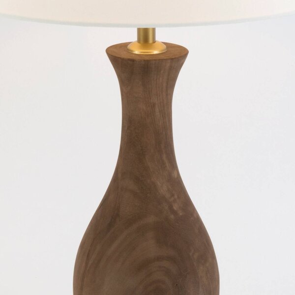 Holländer Lampa stołowa ANTELAO, ciemne drewno, salon / jadalnia, drewno