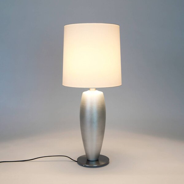 Holländer Lampa stołowa SIGMA SOTTILE, chromowy / srebrny, salon / jadalnia, ceramika