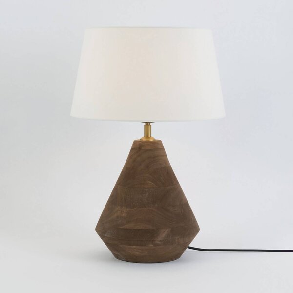 Holländer Lampa stołowa CAPANNE, ciemne drewno, salon / jadalnia, drewno