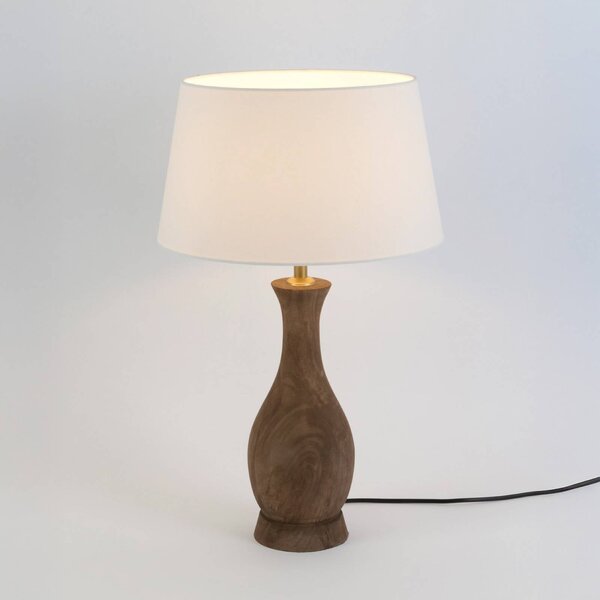 Holländer Lampa stołowa ANTELAO, ciemne drewno, salon / jadalnia, drewno