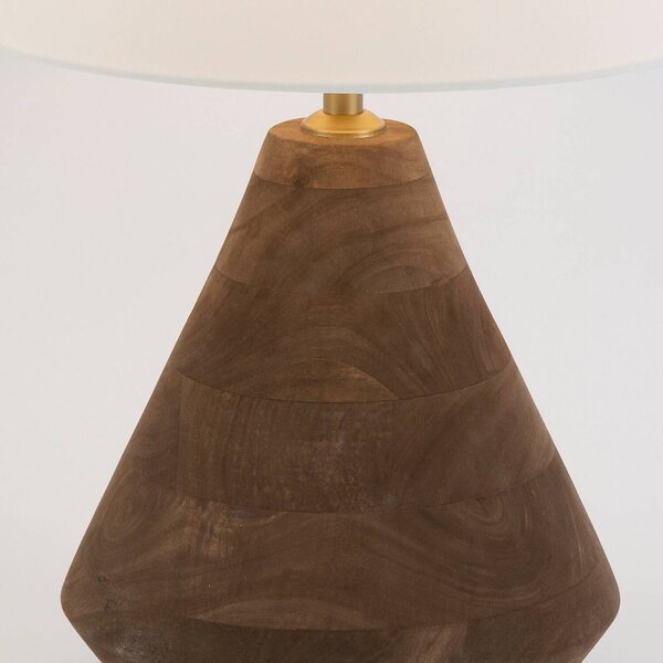 Holländer Lampa stołowa CAPANNE, ciemne drewno, salon / jadalnia, drewno