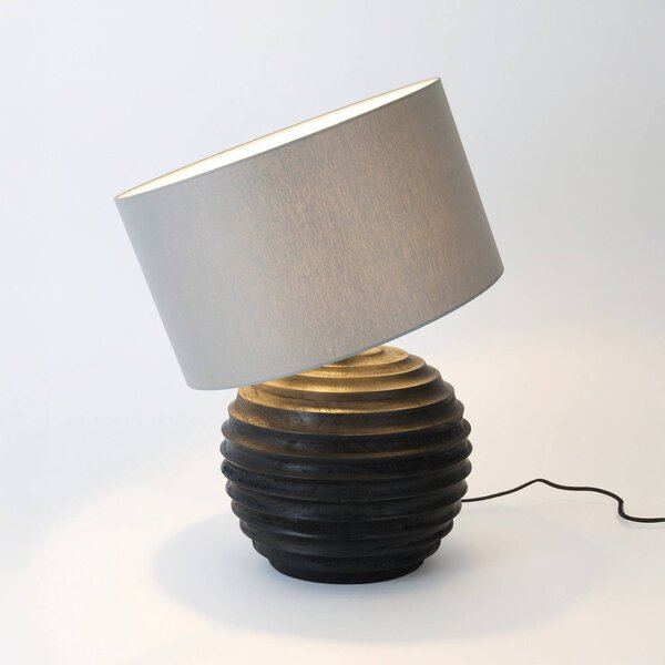 Holländer Lampa stołowa GIOACCHINO, czarny, salon / jadalnia, drewno