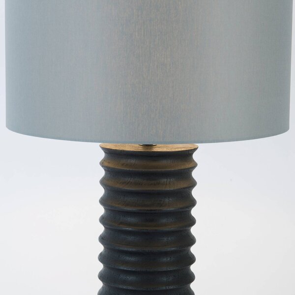 Holländer Lampa stołowa BENEDETTO, czarny, salon / jadalnia, drewno
