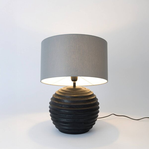 Holländer Lampa stołowa GIOACCHINO, czarny, salon / jadalnia, drewno