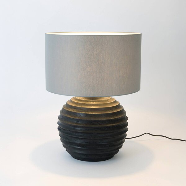 Holländer Lampa stołowa GIOACCHINO, czarny, salon / jadalnia, drewno