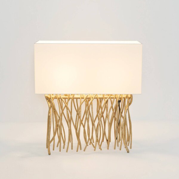 Holländer Lampa stołowa CAPRI, mosiężny / złoty, salon / jadalnia, metal