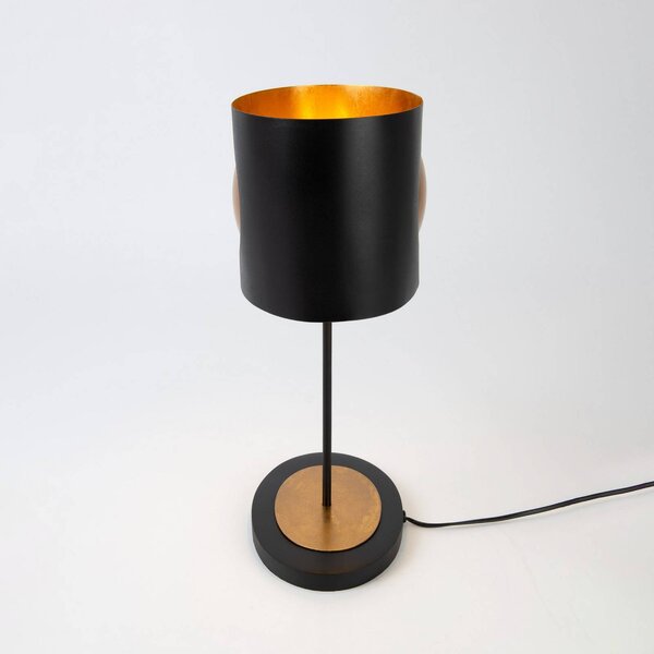 Holländer Lampa stołowa AURORA OVAL, czarny, salon / jadalnia, metal, nowoczesny