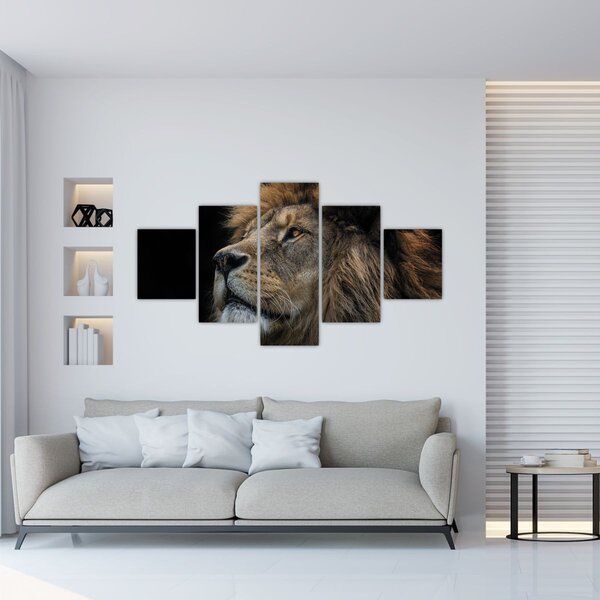 Obraz - Majestatyczny lew (125x70 cm)