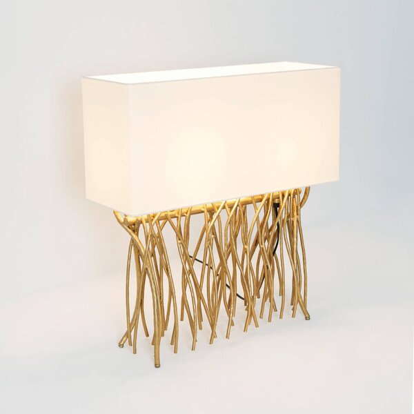 Holländer Lampa stołowa CAPRI, mosiężny / złoty, salon / jadalnia, metal
