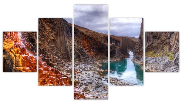 Obraz - Kanion Studlagil (125x70 cm)