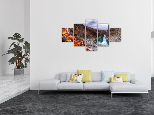 Obraz - Kanion Studlagil (125x70 cm)