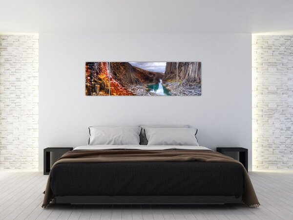 Obraz - Kanion Studlagil (170x50 cm)