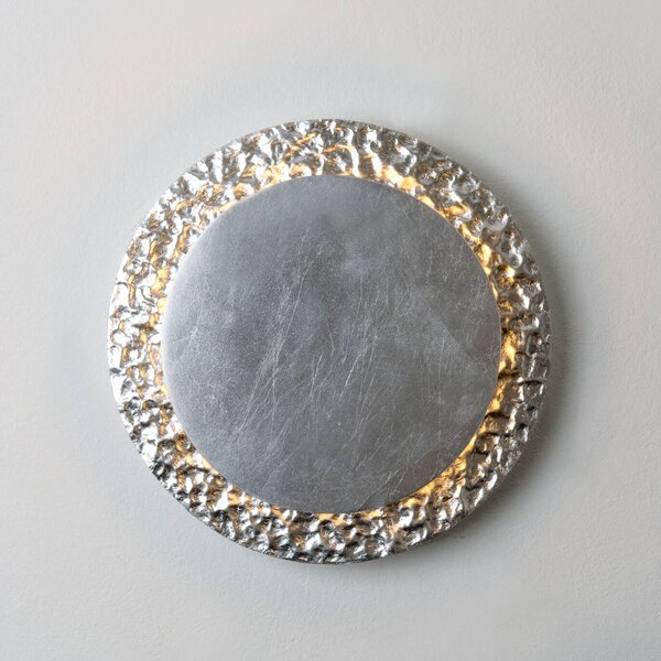 Holländer Kinkiet CORONARE, możliwość ściemniania, chromowy / srebrny, salon / jadalnia, metal, nowoczesny