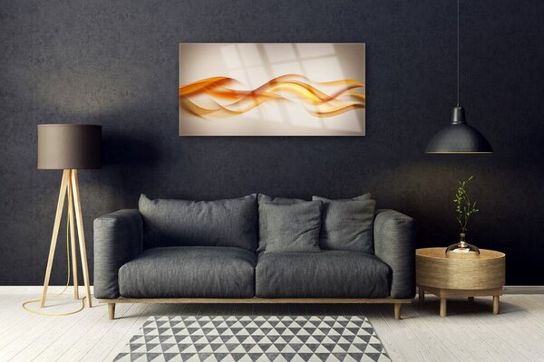 Obraz Szklany Abstrakcja Fale Art Sztuka