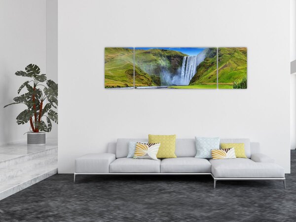 Obraz - Wodospad Seljalandsfoss (170x50 cm)