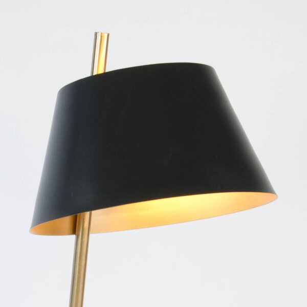 Holländer Lampa stołowa ADEA, mosiężny / złoty, salon / jadalnia, metal, nowoczesny