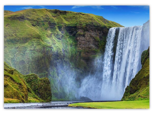 Obraz - Wodospad Seljalandsfoss (70x50 cm)
