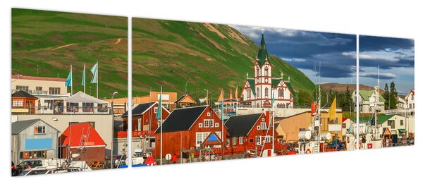 Obraz - Húsavík (170x50 cm)