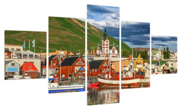 Obraz - Húsavík (125x70 cm)
