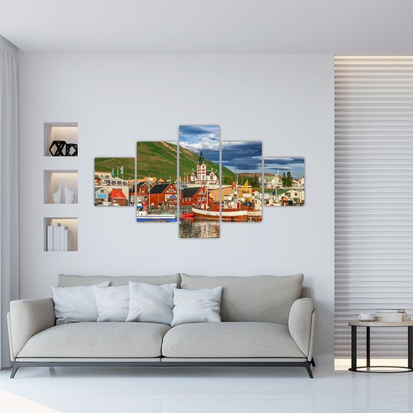 Obraz - Húsavík (125x70 cm)