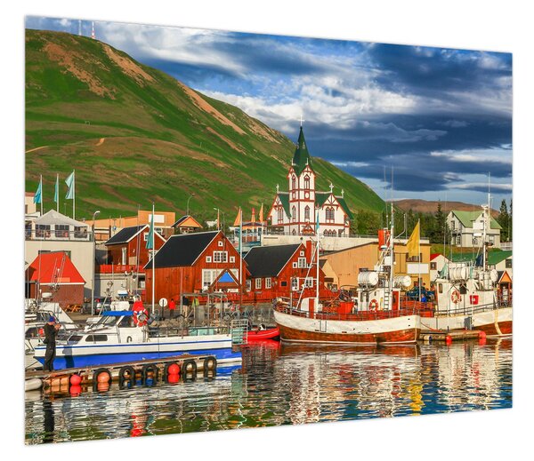 Obraz - Húsavík (70x50 cm)