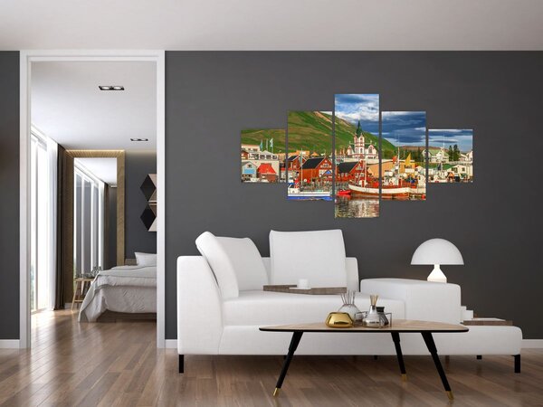 Obraz - Húsavík (125x70 cm)