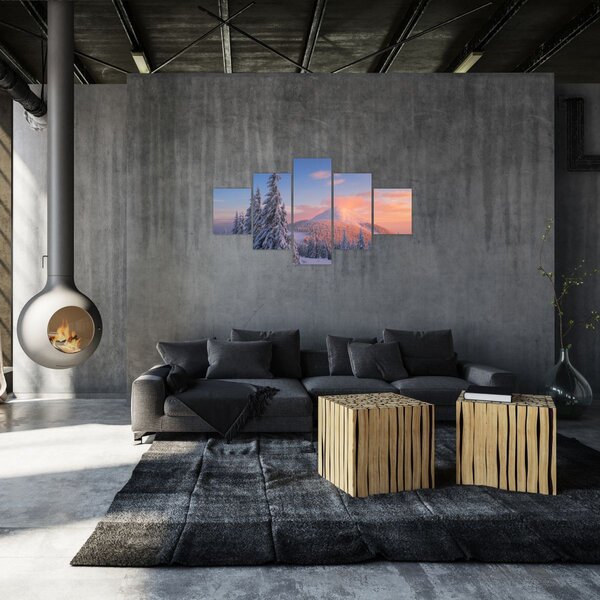 Obraz - Zimowy krajobraz (125x70 cm)